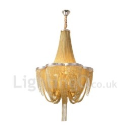 Tassels Chandelier Designer Pendant Light Silver Gold Colour