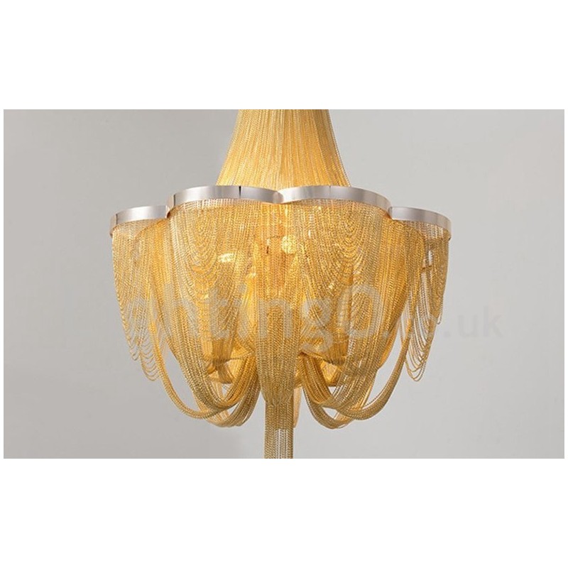 Tassels Chandelier Designer Pendant Light Silver Gold Colour