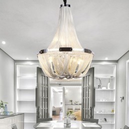 Tassels Chandelier Designer Pendant Light Silver Gold Colour