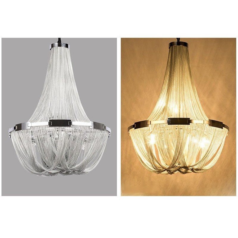 Tassels Chandelier Designer Pendant Light Silver Gold Colour