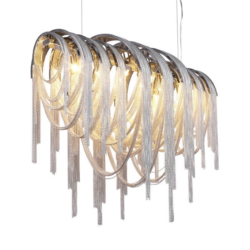 Tassels Chandelier Designer Pendant Light Silver Gold Colour