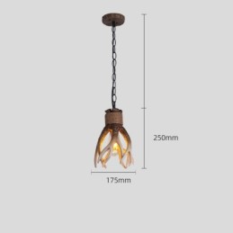 One Light Rustic Artistic Retro Antler Antique Pendant Light