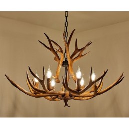6 Light Rustic Artistic Retro Antler Antique Chandelier