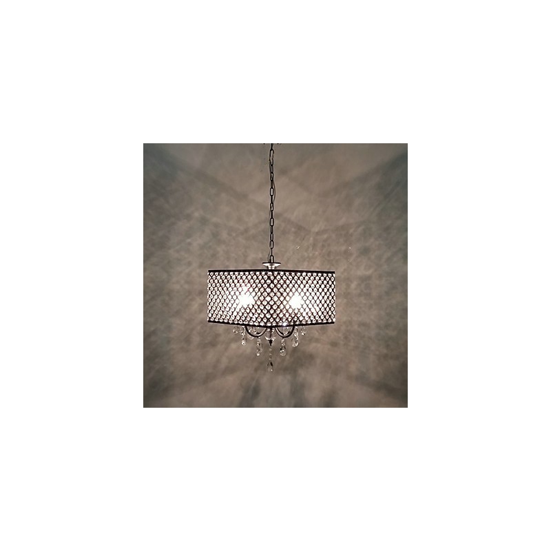 Traditional Classic Crystal Painting Metal Chandelier