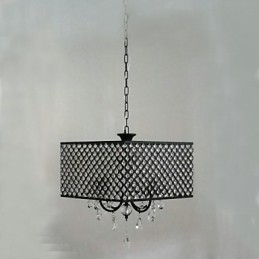 Traditional Classic Crystal Painting Metal Chandelier