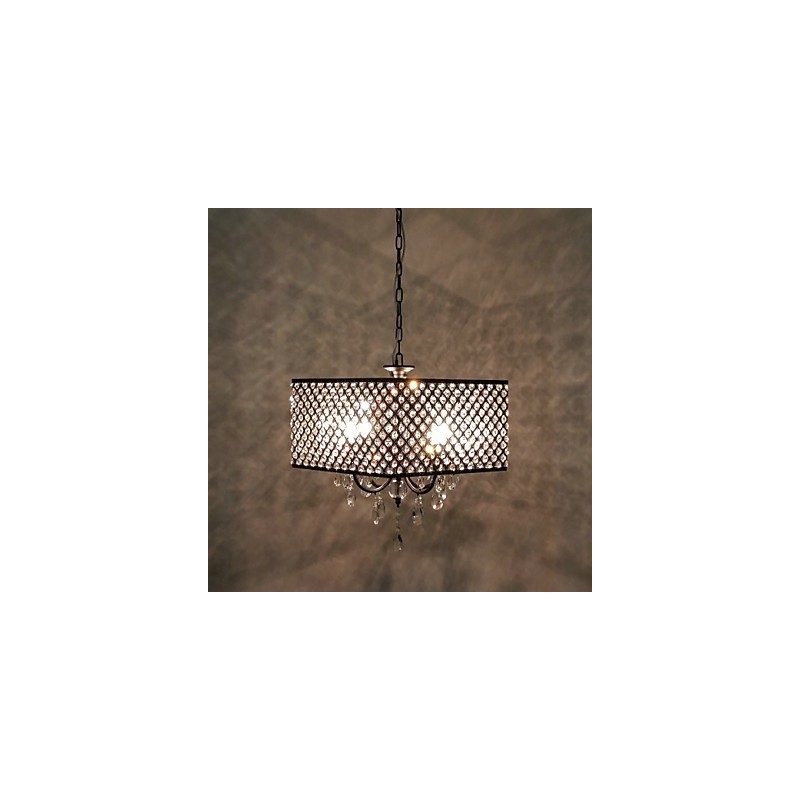 Traditional Classic Crystal Painting Metal Chandelier