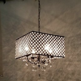 Traditional Classic Crystal Painting Metal Chandelier