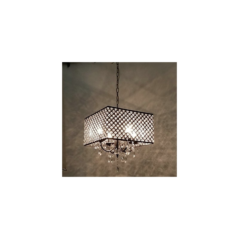 Traditional Classic Crystal Painting Metal Chandelier