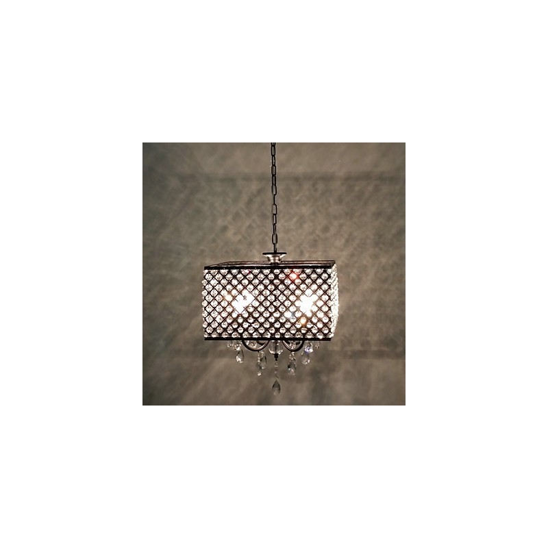 Traditional Classic Crystal Painting Metal Chandelier