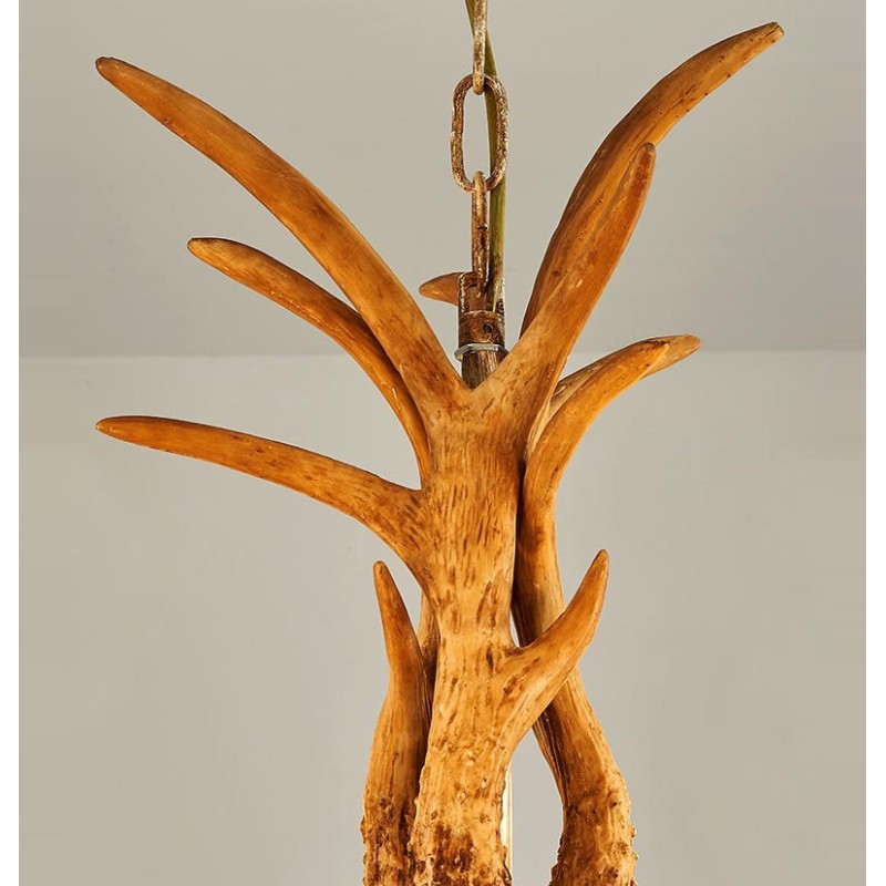 4 Light Rustic Artistic Retro Antler Antique Chandelier