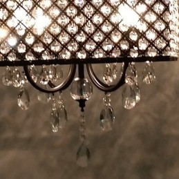 Traditional Classic Crystal Painting Metal Chandelier