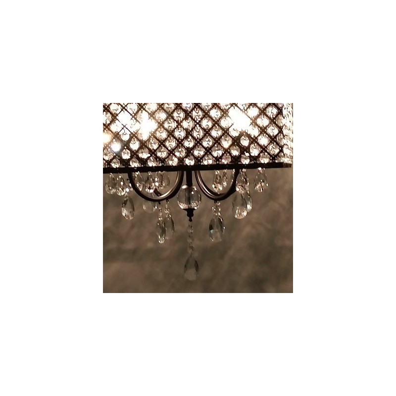 Traditional Classic Crystal Painting Metal Chandelier