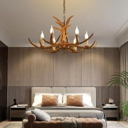 6 Light Rustic Artistic Retro Antler Antique Chandelier
