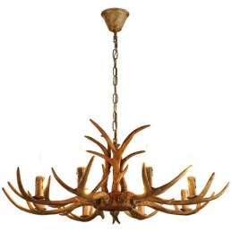 8 Light Rustic Artistic Retro Antler Antique Chandelier