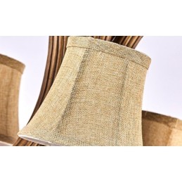 3 Light Rustic Artistic Retro Antler Antique Chandelier with Shades