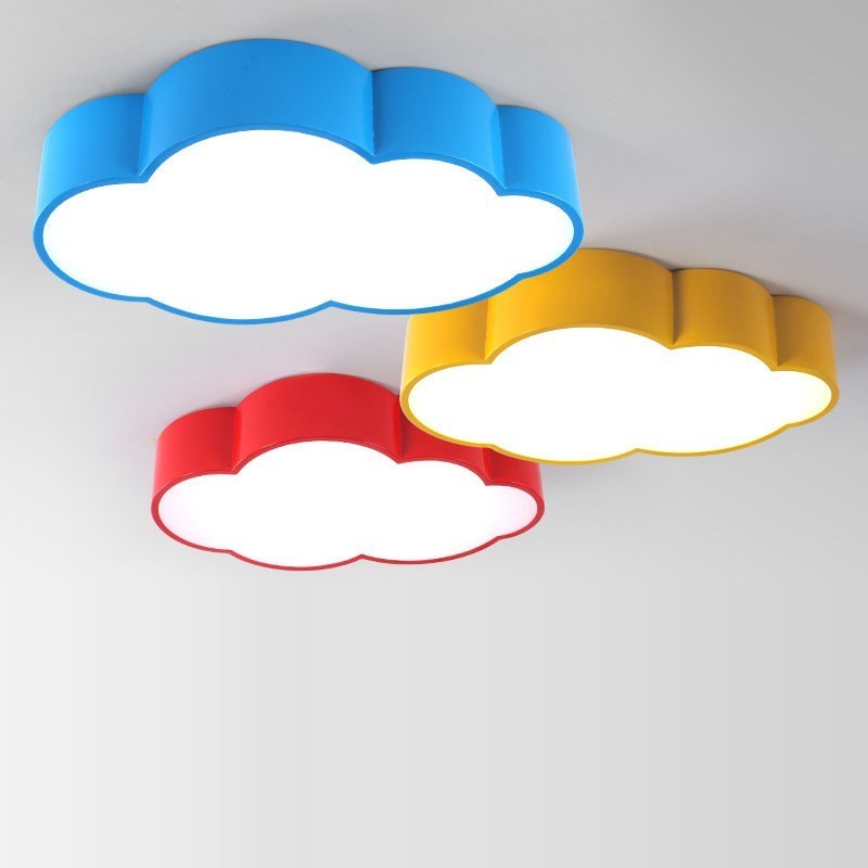 Macaron Multi color Cloud Modern Nordic Style Flush Mount Ceiling Lights with Acrylic Shade