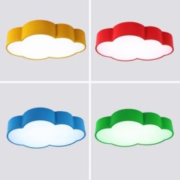 Macaron Multi color Cloud Modern Nordic Style Flush Mount Ceiling Lights with Acrylic Shade