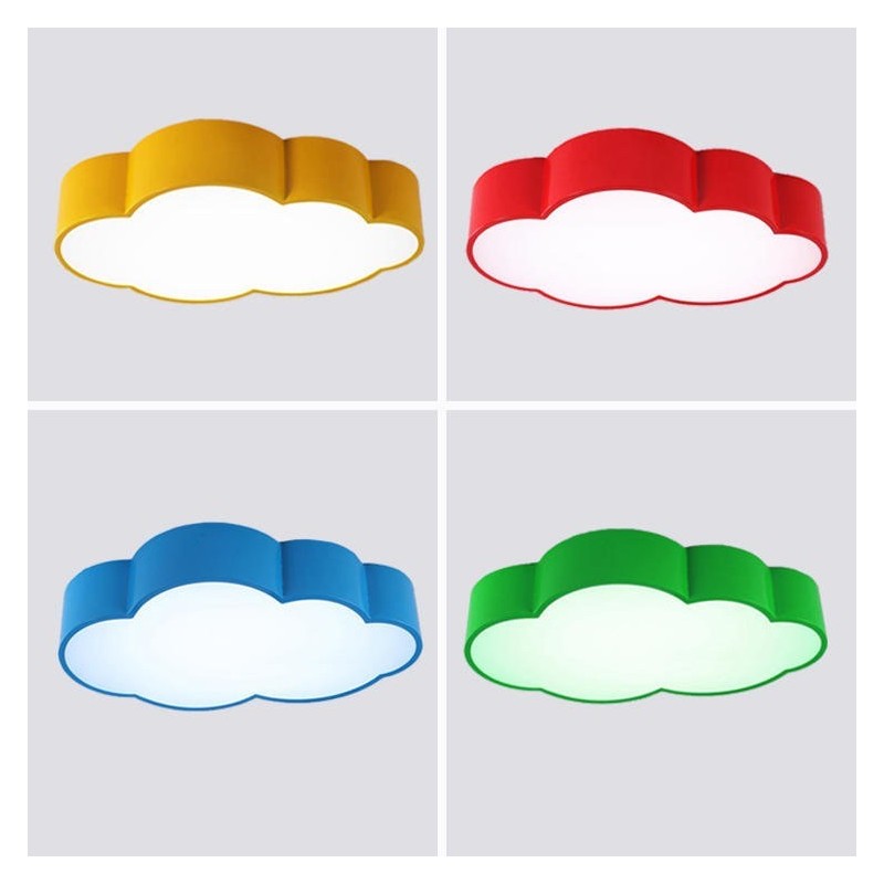 Macaron Multi color Cloud Modern Nordic Style Flush Mount Ceiling Lights with Acrylic Shade