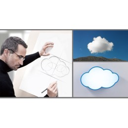 Macaron Multi color Cloud Modern Nordic Style Flush Mount Ceiling Lights with Acrylic Shade