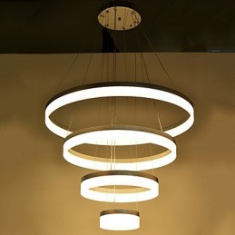 Acrylic Chandelier Ring Pendant Light Lighting Fixtures with
