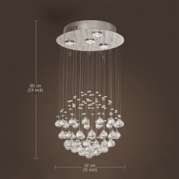 Chandelier Luxury Modern Crystal 4 Lights