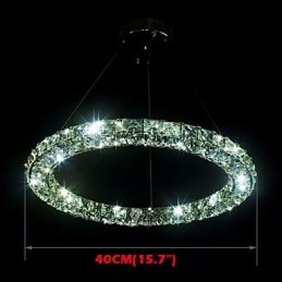 Crystal Pendant Lighting Modern Single D40CM Three Sides K9 Crystal Indoor Ceiling Lights Lamp Fixtures