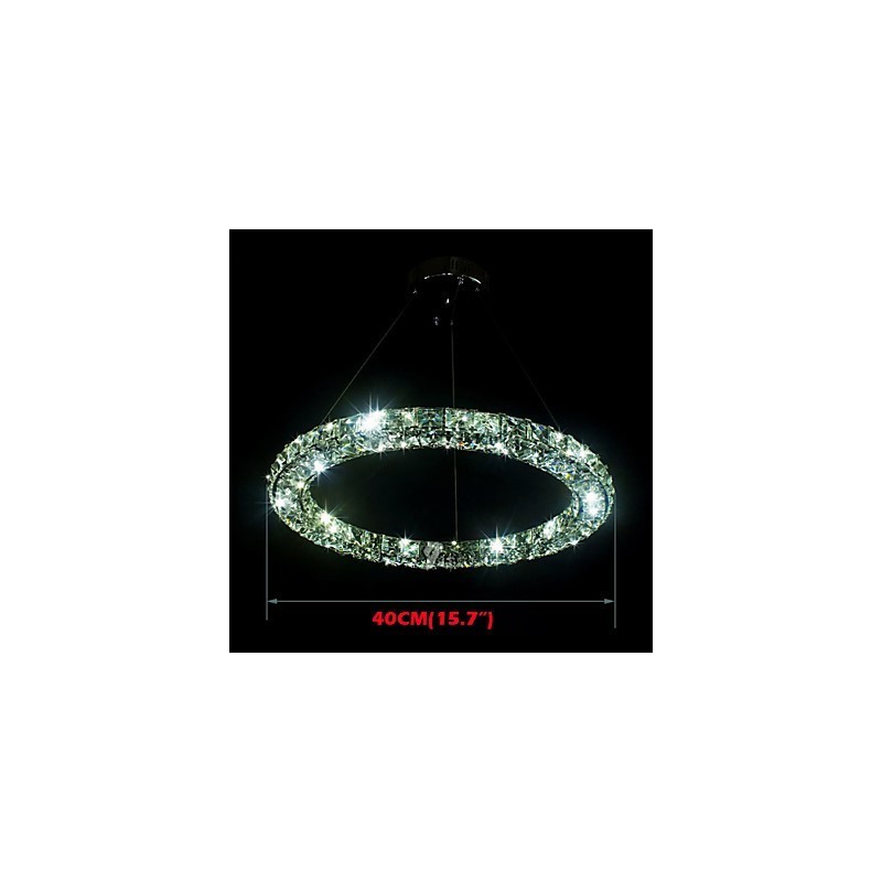 Crystal Pendant Lighting Modern Single D40CM Three Sides K9 Crystal Indoor Ceiling Lights Lamp Fixtures