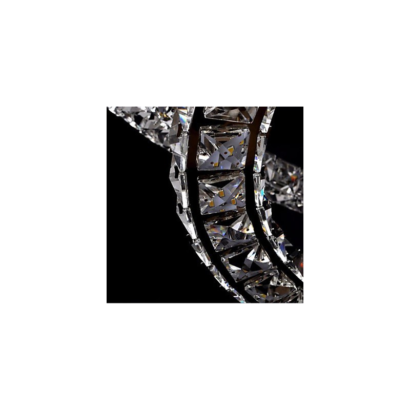 Crystal Pendant Lighting Modern Single D40CM Three Sides K9 Crystal Indoor Ceiling Lights Lamp Fixtures