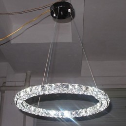 Crystal Pendant Lighting Modern Single D40CM Three Sides K9 Crystal Indoor Ceiling Lights Lamp Fixtures