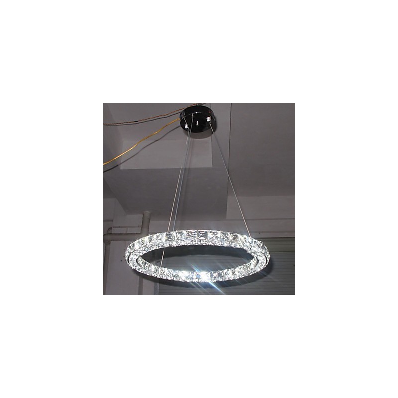 Crystal Pendant Lighting Modern Single D40CM Three Sides K9 Crystal Indoor Ceiling Lights Lamp Fixtures