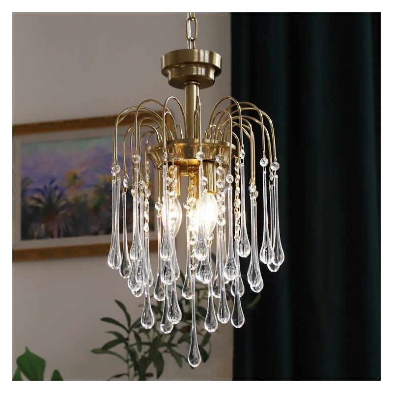 Water Drop Glass Chandelier luminaire