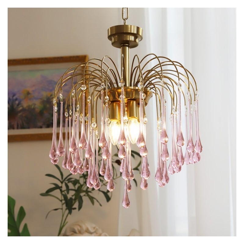Water Drop Glass Chandelier luminaire