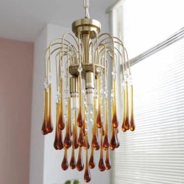 Water Drop Glass Chandelier luminaire