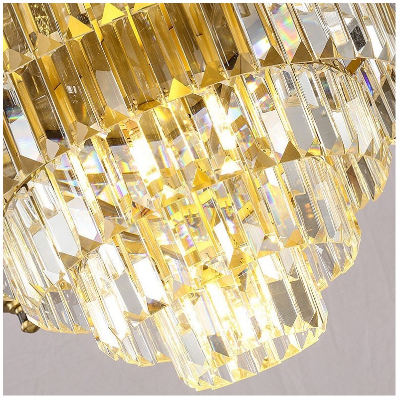 Big Luxury Copper Crystal Chandelier for 12+8+4 Light Holder