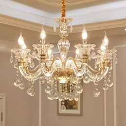 Luxury Crystal Chandelier K9 Crystal Chandelier with Glowing Arm