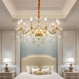 Luxury Crystal Chandelier K9 Crystal Chandelier with Glowing Arm