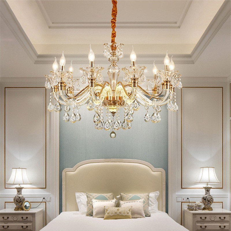 Luxury Crystal Chandelier K9 Crystal Chandelier with Glowing Arm