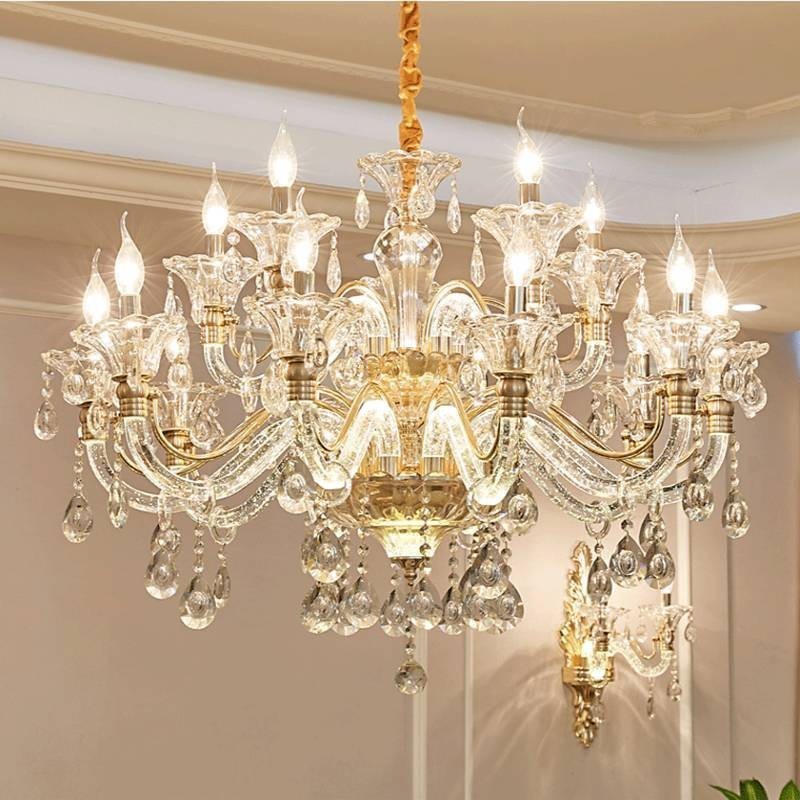 Luxury Crystal Chandelier K9 Crystal Chandelier with Glowing Arm