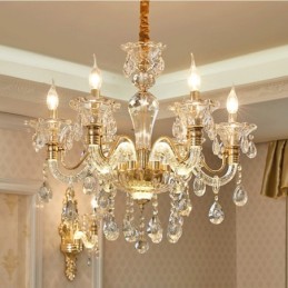 Luxury Crystal Chandelier K9 Crystal Chandelier with Glowing Arm