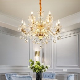 Luxury Crystal Chandelier K9 Crystal Chandelier with Glowing Arm