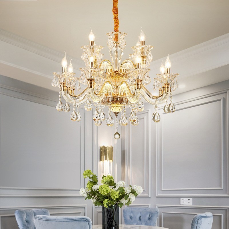Luxury Crystal Chandelier K9 Crystal Chandelier with Glowing Arm