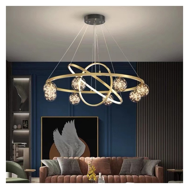 Nordic Modern Gold Circle Pendant Light