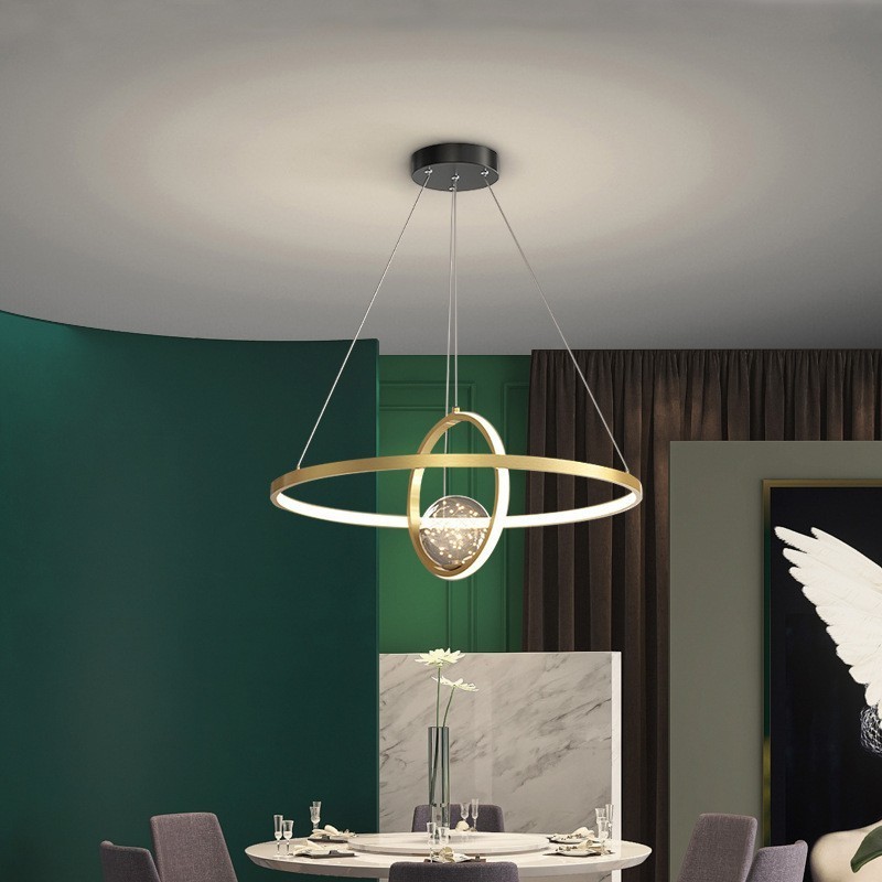 Nordic Modern Gold Circle Pendant Light