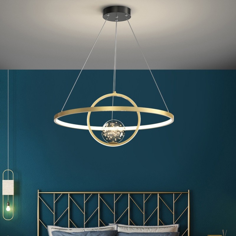 Nordic Modern Gold Circle Pendant Light
