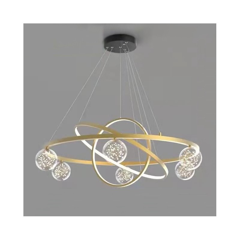 Nordic Modern Gold Circle Pendant Light