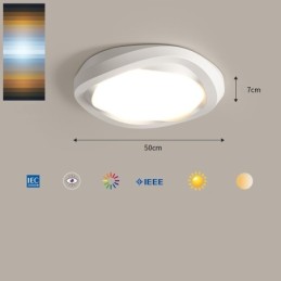 Dimmable Full Spectrum Eye Protection Multi Colours Modern Flush Mount Ceiling Light Indoor Lighting Fixtures