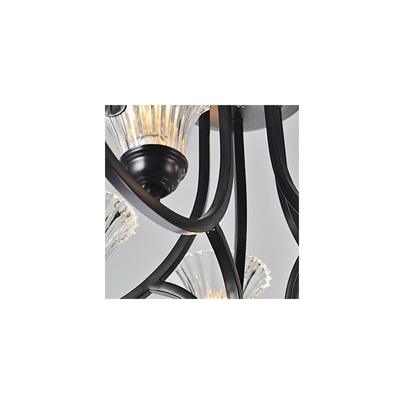 European Style Vintage 5 Light Chandelier With Horned Arm