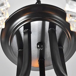 European Style Vintage 5 Light Chandelier With Horned Arm