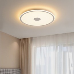 Nordic 3.5cm Thickness Round Full Spectrum Eye Protection Indoor Dimmable Ceiling Light