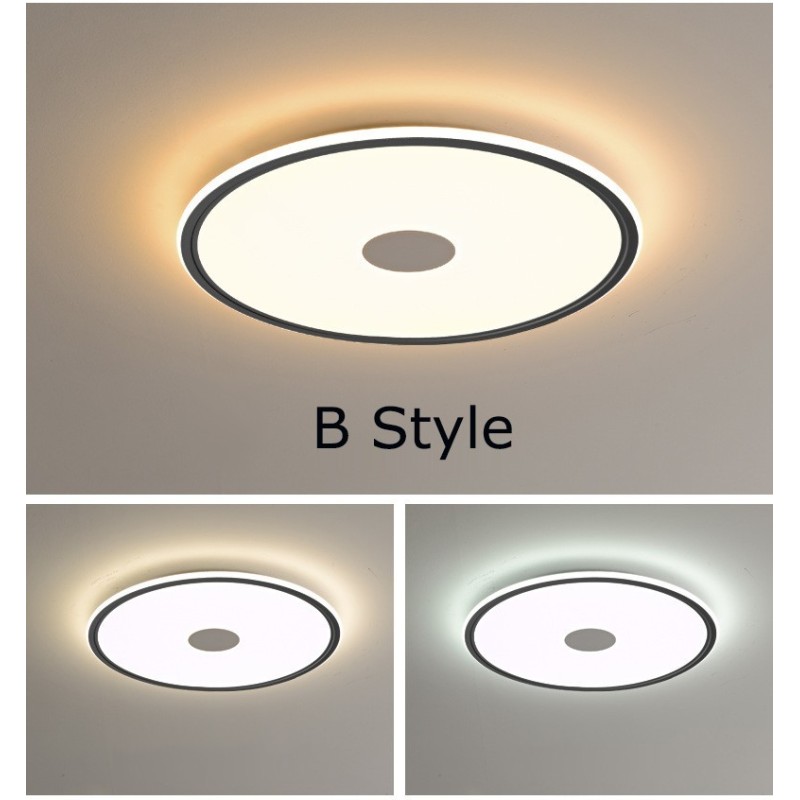 Nordic 3.5cm Thickness Round Full Spectrum Eye Protection Indoor Dimmable Ceiling Light
